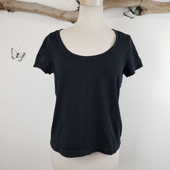 Standard james perse black scoop neck tee - Picture 1 of 8